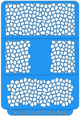 Reptile Skin - Medium - Steel Harpy Stencils