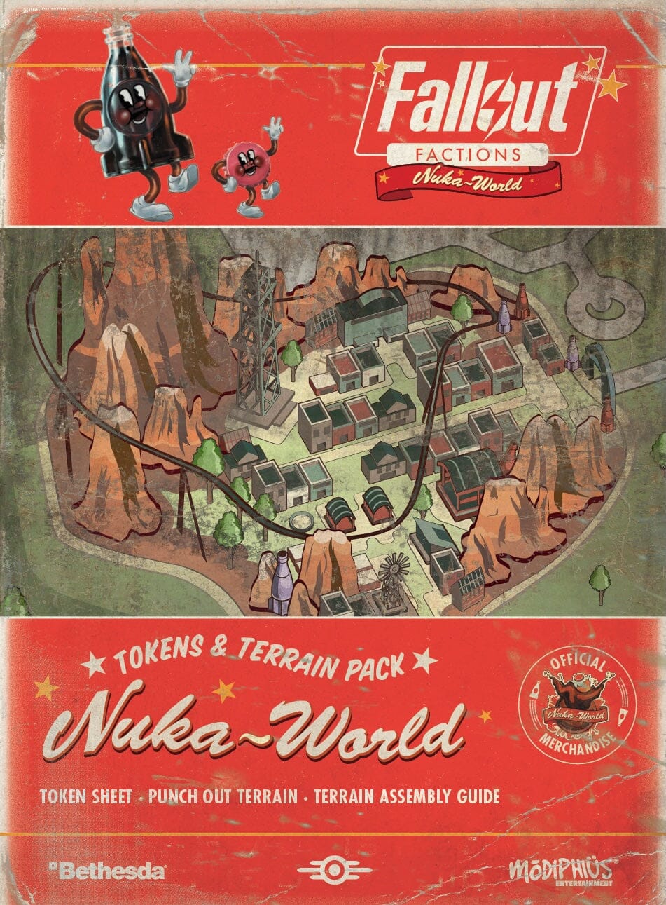 Tokens & Terrain Pack 1 - Fallout Factions - Modiphius