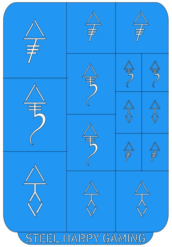 Space Elves - Style 2 - Steel Harpy Stencils
