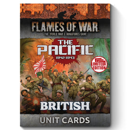 British, Australian & Indian MW Unit Card Pack - Limited Edition - Flames of War: Pacific