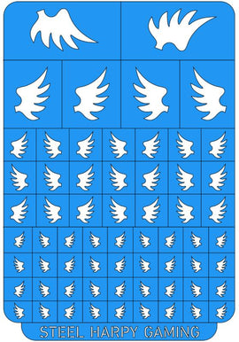 Wings - Small - Steel Harpy Stencils