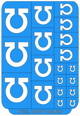 Omega - Large - Steel Harpy Stencils