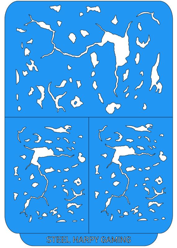 Corrosion - Large - Steel Harpy Stencils