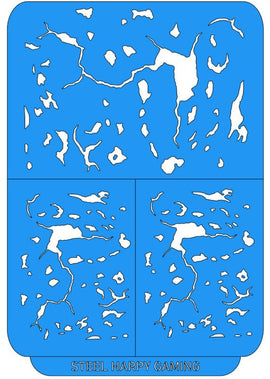 Corrosion - Large - Steel Harpy Stencils