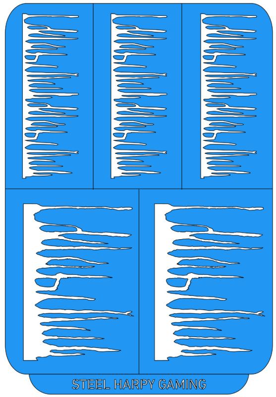 Rust streaks - Small - Steel Harpy Stencils