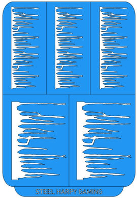 Rust streaks - Small - Steel Harpy Stencils