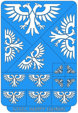 Roman Eagle - Style 2 - Steel Harpy Stencils