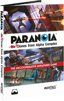 Paranoia Five Clones from Alpha Complex Book