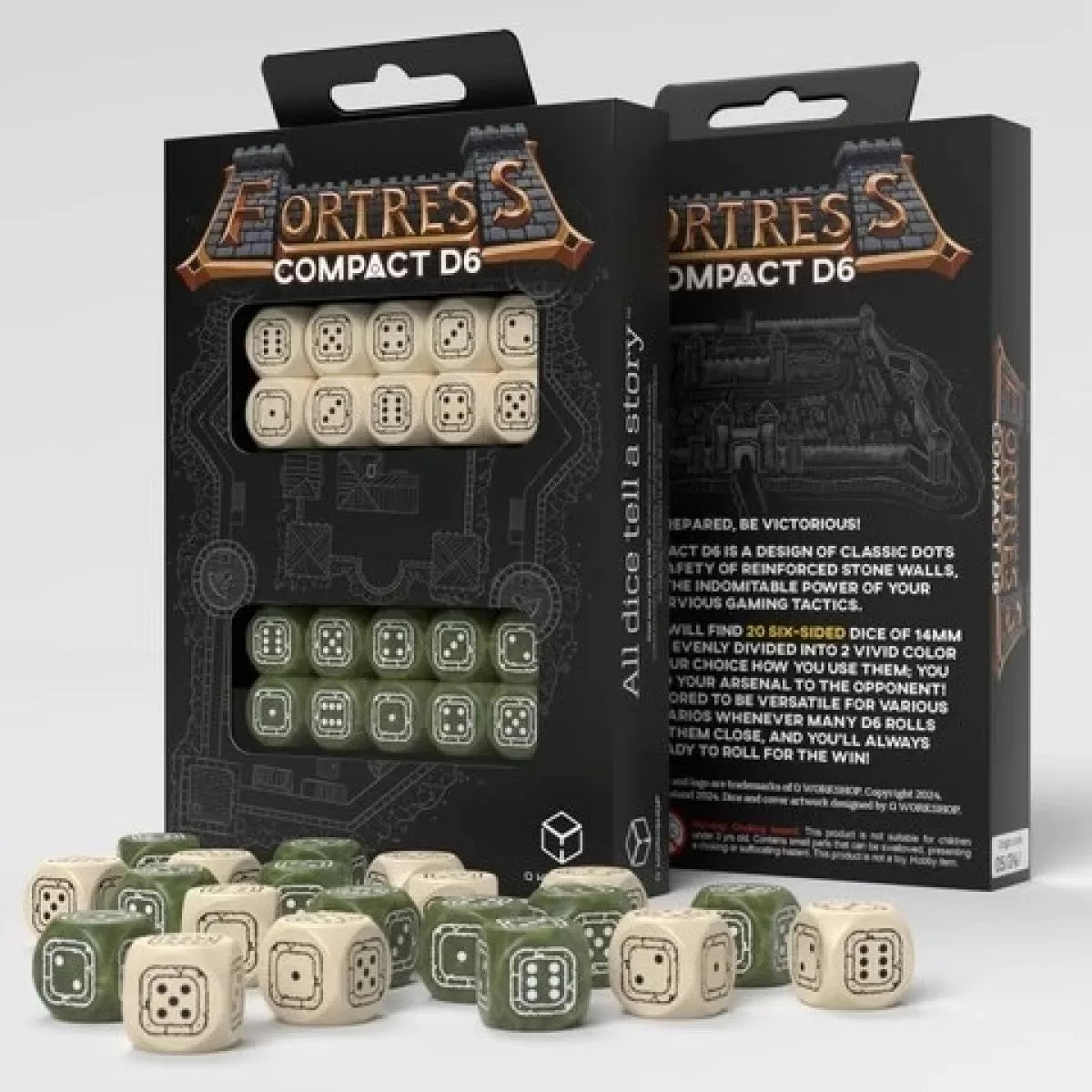 Fortress Compact D6: Beige & Olive