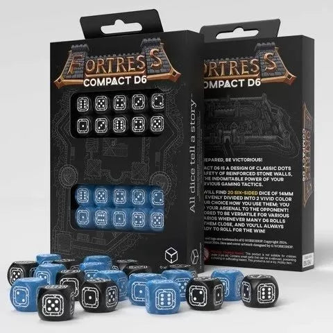 Fortress Compact D6: Black & Blue