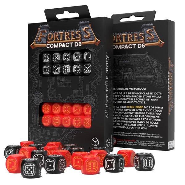 Fortress Compact D6: Black & Red