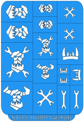 Space Orks - Style 1 - Steel Harpy Stencils