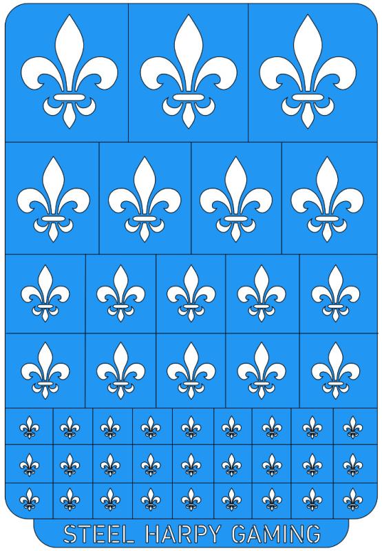 Fleur De Lys - Steel Harpy Stencils