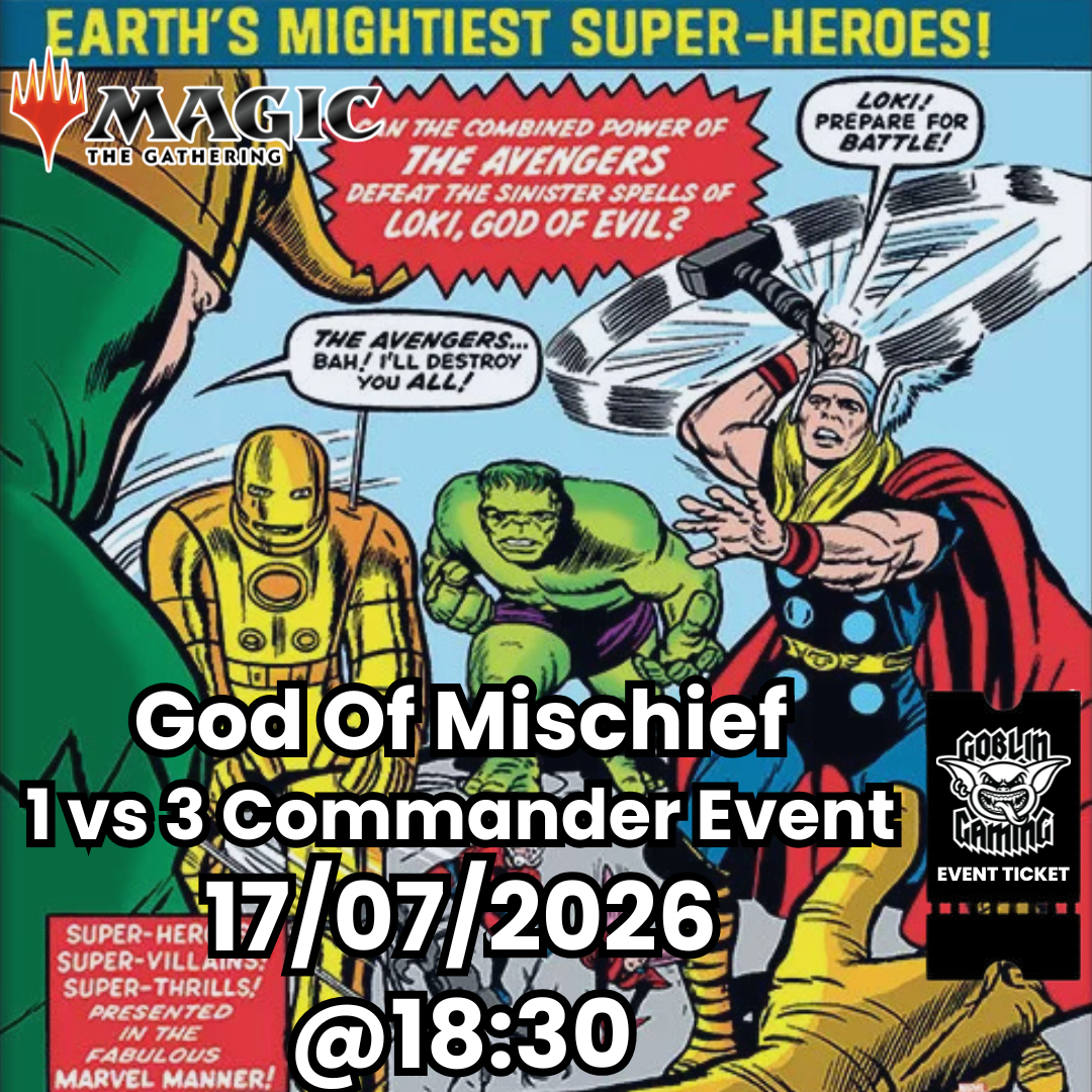 God Of Mischief Marvel Super Heroes Commander Event Ticket 17/07/2026 From 18:00