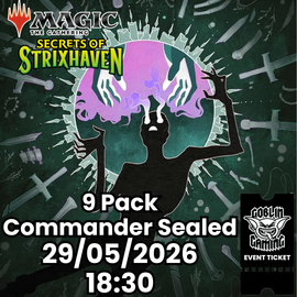 Secrets Of Strixhaven Commander 9 Pack Sealed Event Ticket 29/05/2026 From 18:00