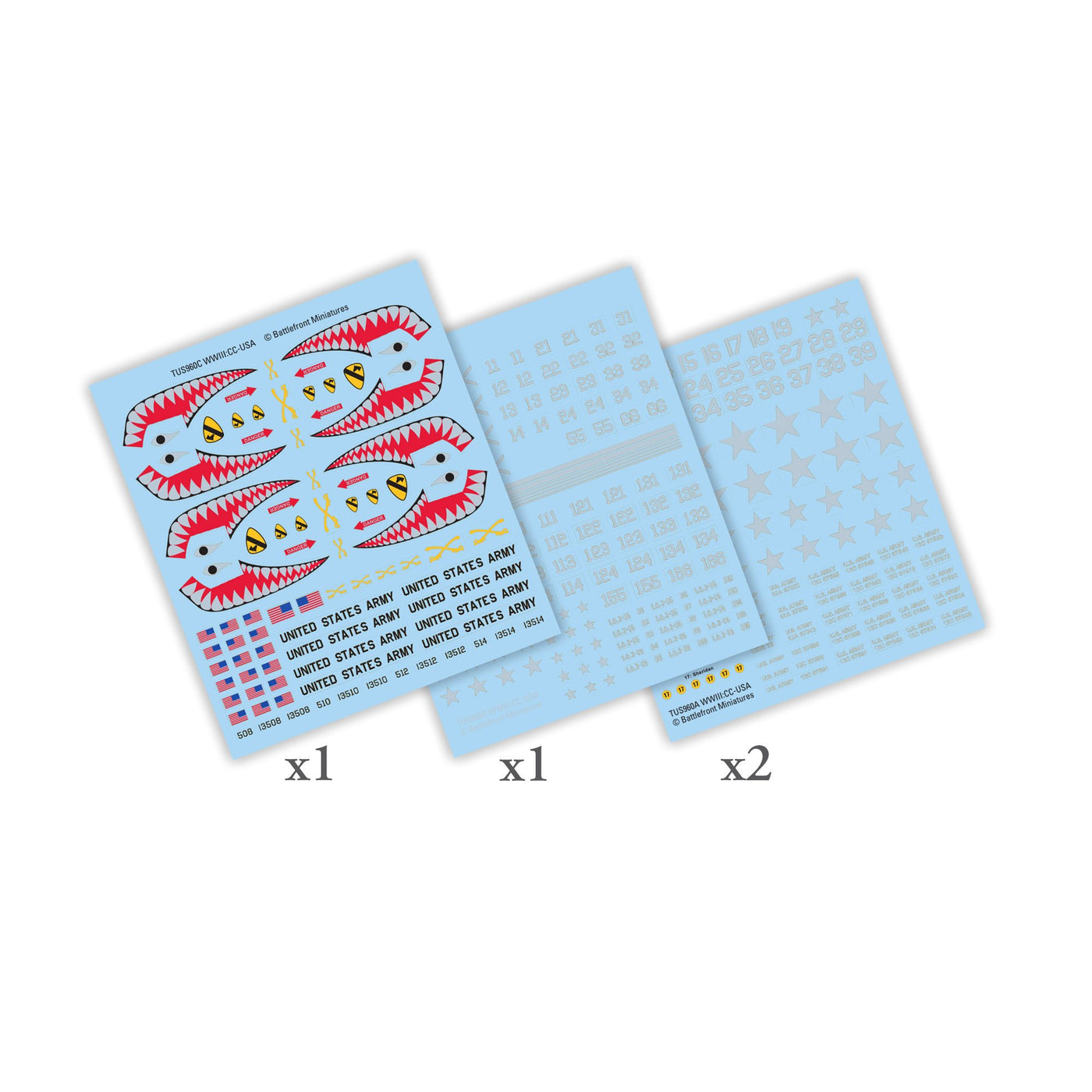 American Decals (x4 decal sheets) (Checkpoint Charlie)