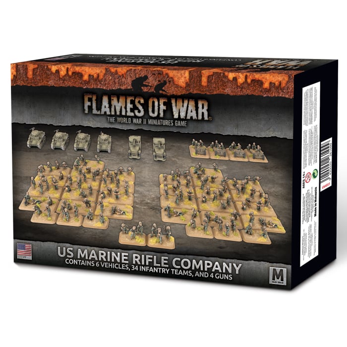 US Marine Rifle Company Army Deal - Flames of War: Pacific