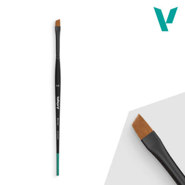 AV Blender - Flat Angled Synthetic Brush (Medium) - Vallejo