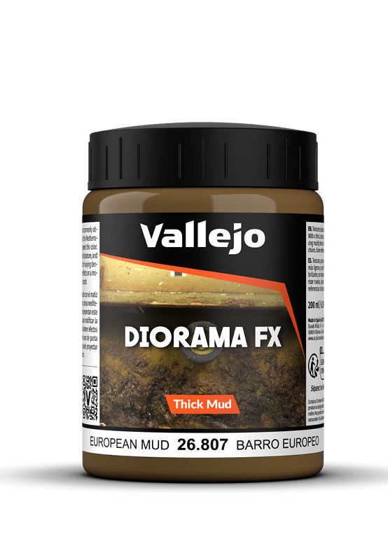 Vallejo European Thick Mud - Weathering Effects 200ml