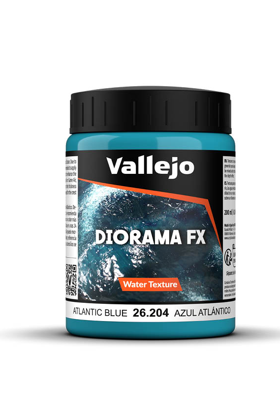 Vallejo 200ml Diorama FX: Water Texture - Atlantic Blue Vallejo 200ml Diorama FX: Water Texture - Atlantic Blue