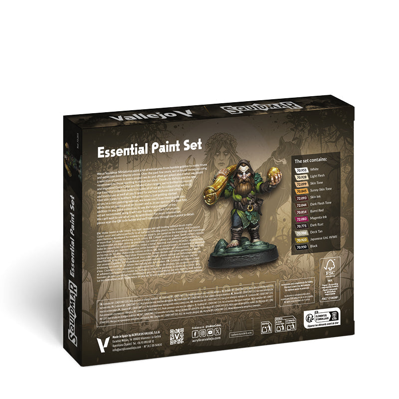 Squidmar Essential Paint Set 12x - Vallejo