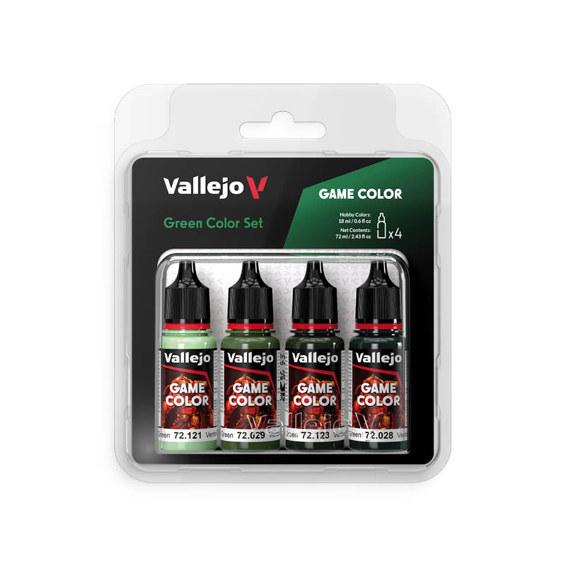Green Color Set 4x - Game Colour