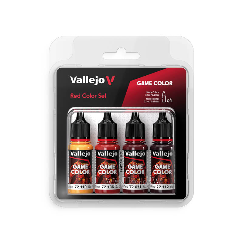 Red Colour Set 4x - Game Colour