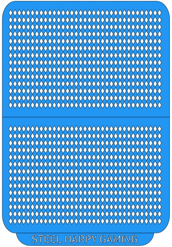 Jester Diamonds -  Small - Style 3 - Steel Harpy Stencils