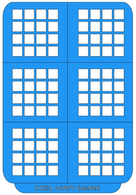 Squares - Large - Style 1 - Steel Harpy Stencils