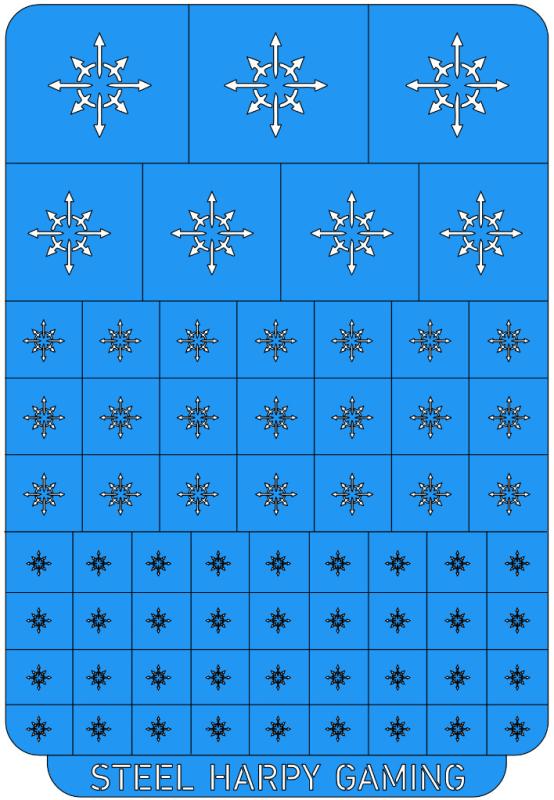 Chaos Star - Small - Style 1 - Steel Harpy Stencils
