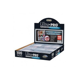 9 Pocket Page Box Set Platinum Series Clear - 100x Pages