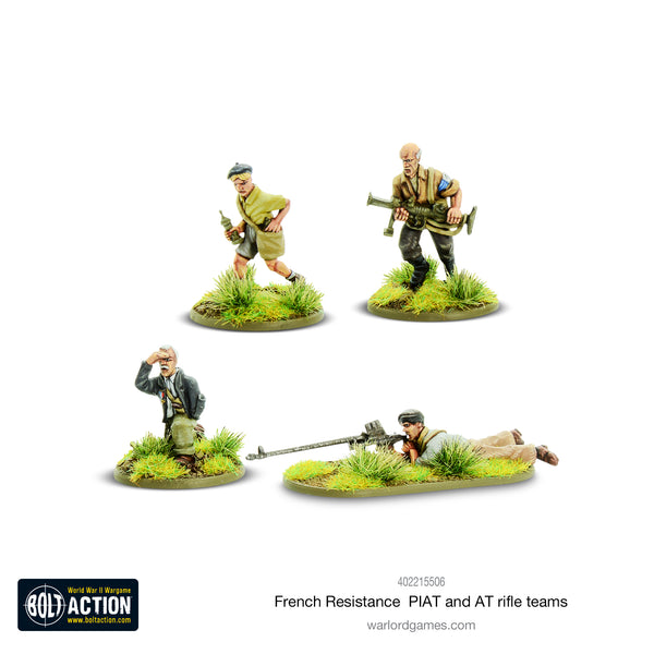 French Resistance PIAT & Anti-tank Rifle Teams - Bolt Action