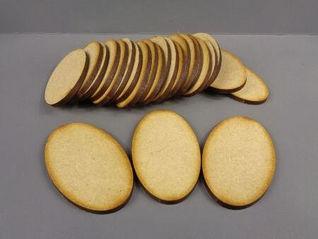 25 x 60mm x 35mm Oval Bases