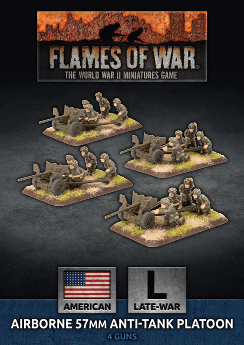 D-Day Americans Parachute 57mm Anti-Tank Platoon - Flames Of War Late War