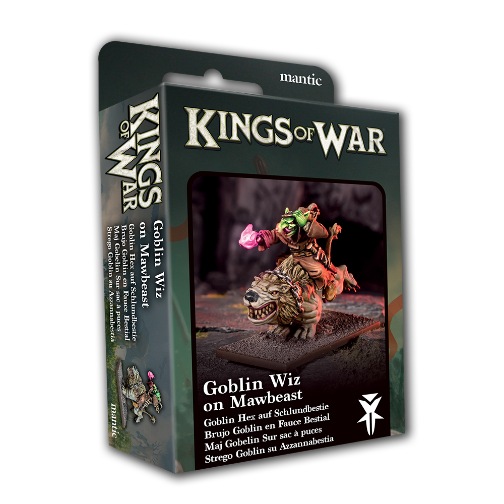 Goblin Wiz on Mawbeast - Kings Of War