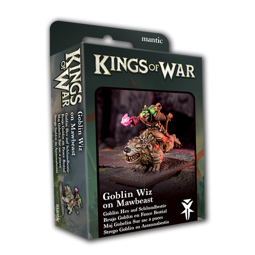 Goblin Wiz on Mawbeast - Kings Of War