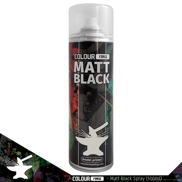 Matt Black Aerosol(500ml) - The Colour Forge