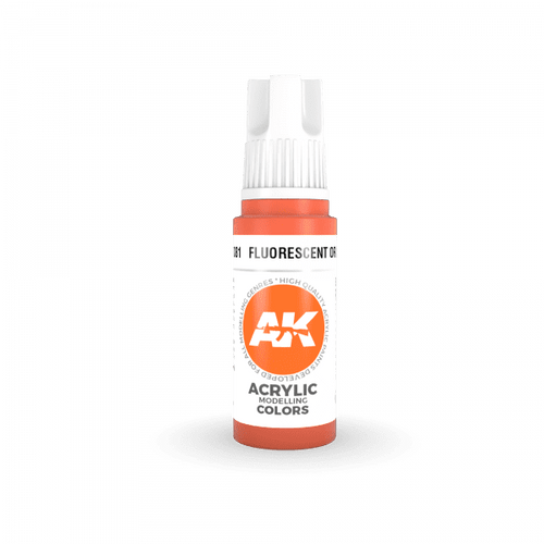 Fluorescent Orange 17ml - AK Acrylic