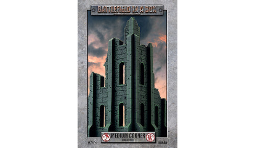 Gothic Battlefields: Medium Corner Ruin - Malachite (x1)