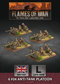 6 pdr Anti-Tank Platoon (British Late War) - Flames Of War Late War 1