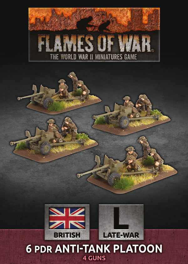 6 pdr Anti-Tank Platoon (British Late War) - Flames Of War Late War