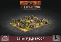 25 pdr Field Troop (British Late War) - Flames Of War Late War 1