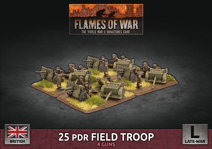 25 pdr Field Troop (British Late War) - Flames Of War Late War