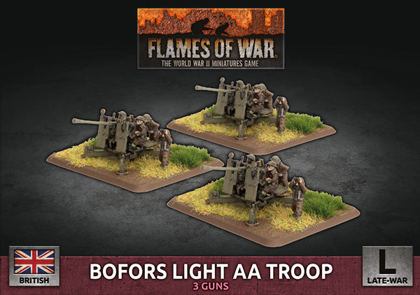 Bofors Light AA Troop (British Late War) - Flames Of War Late War