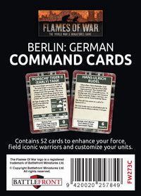 Berlin: German Command Cards (52x cards) 2