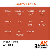 Vermillion 17ml - AK Acrylic 2