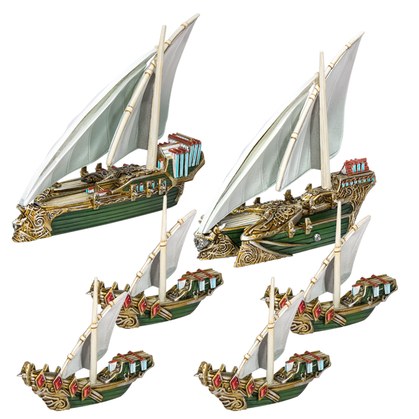Elf Booster Fleet - Kings Of War Armada - Mantic Games