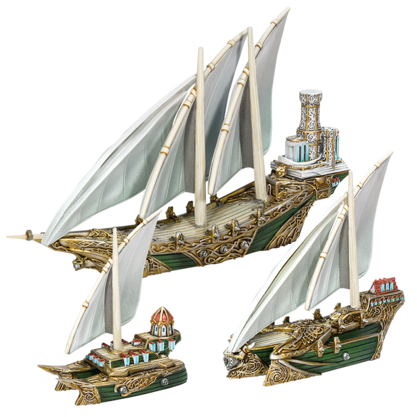 Elf Starter Fleet - Kings Of War Armada - Mantic Games