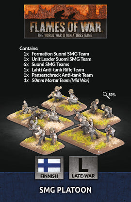 SMG Platoon - Flames Of War Finnish