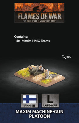 Maxim MG Platoon - Flames Of War Finnish